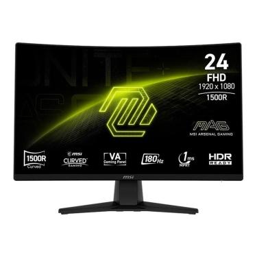 Imagem de Monitor Gamer Curvo MSI 24", FHD, 180Hz, 4ms, VA,- MAG242C-Unissex