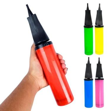 Imagem de Bomba Inflador de Balões Manual Portátil Rápido Para Encher Bexigas Fe