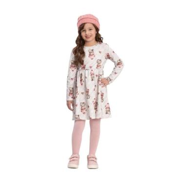 Imagem de Vestido Manga Longa Moletinho Soft Alakazoo Ref. 65348-Feminino