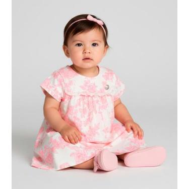 Imagem de Vestido Infantil Estampado Trick Nick Rosa, G, Rosa