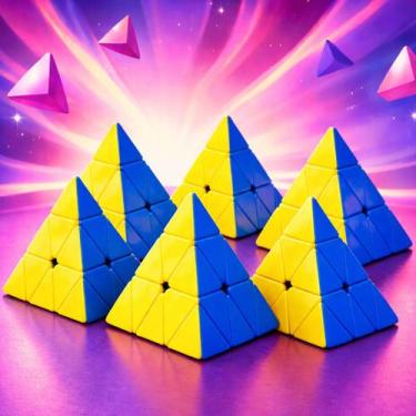 Imagem de Cubo Magico Piramide Brinquedo Infantil Divertido Interativo - - 99 To