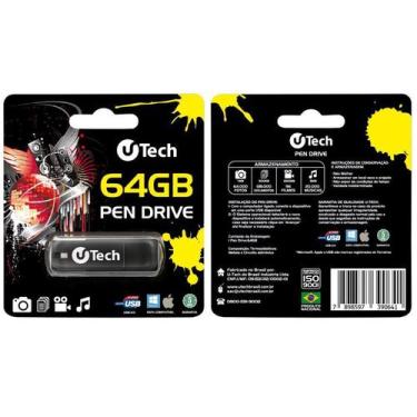 Imagem de Pen Drive 64gb U-tech 5 Anos De Garantia Compatível Pc E Mac