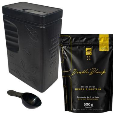 Imagem de Kit Tereré 1 Erva Mate Tereré Black Erva + Porta Erva Mate Black Erva 