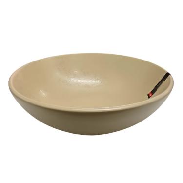 Imagem de Bowl de Cerâmica Mira WG15047 para Sopas e Sobremesas Design Sofisticado 19CM Bege Wellmix