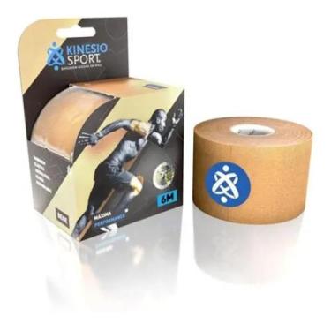 Imagem de Bandagem elástica adesiva kinesio 7,5cmx5m kinesio sport - rolo grande