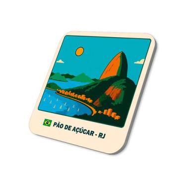 Imagem de Imã Souvenir Turístico Pão de Açúcar Rio de Janeiro 5x5cm - M-Planner