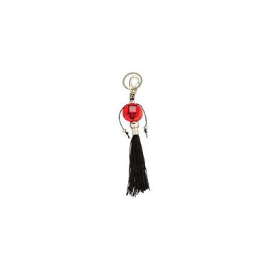 Imagem de Chaveiro Obaluae com Xaxara Vermelho, Preto e Branco - Filho da Lua