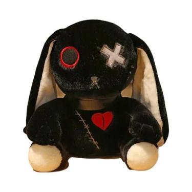 Imagem de Brinquedo De Pelúcia Coelho Gótico Assustador De 25cm, Boneco De Terro