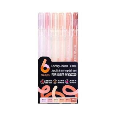 Imagem de Caneta Gel Acrílica De 6 Cores 1.0mm LANGUO Marcadores Artísticos Para