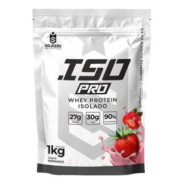 Imagem de ISO PRO Whey Protein Isolado 1kg - Soldiers Nutrition, Morango