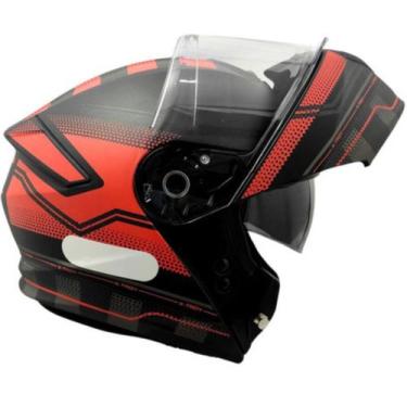 Imagem de Capacete Escamoteável Xtroy Articulado Robocop C Óculos Fumê - EBF, Ve