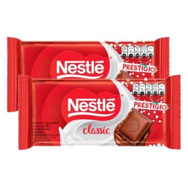Imagem de Kit 2 Chocolate Nestlé Classic Prestígio 80g