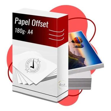 Imagem de Papel Offset 180g Branco A4 250 Folhas Quinto Império Sulfit - Congrat