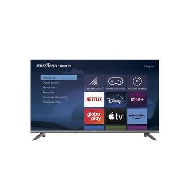 Imagem de Smart TV 43" Britânia Roku TV HDR10 Dolby Audio B43CRA Bivolt
