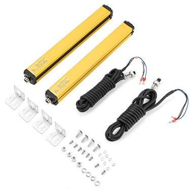 Imagem de Interruptor do sensor de cortina de luz Dispositivo de segurança de grade de luz de segurança 24VDC BEM0640-30NB NPN-NC Feixes 6 espaçamento de eixo óptico de 40 mm / 1,6 pol.