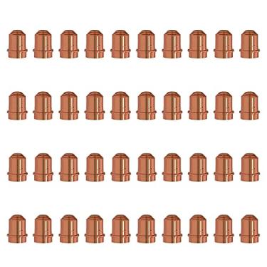 Imagem de KEMAO 40 pçs 420117 pontas de bocal de corte plasma adequado para PMX 30XP Tocha de corte de plasma fino consumível