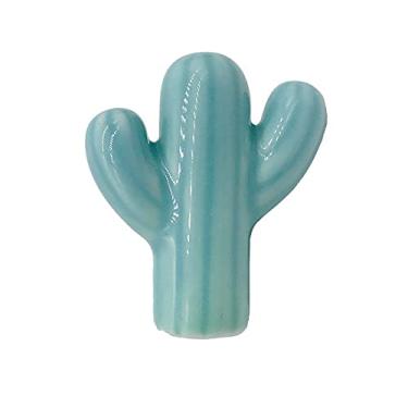 Imagem de Verde rosa cacto gabinete cerâmico puxa/cozinha gaveta gaveta gabinete punho mobiliário maçanetas armário de hardware puxar botões bonitos para crianças YYDFPIIA (Color : Model D)