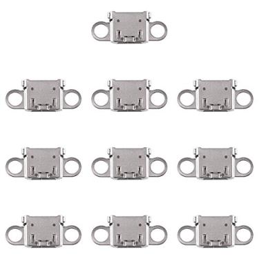 Imagem de DESHENG Peças sobressalentes 10 peças conector de porta de carregamento para Galaxy Note 4 / A3 / A5 / A7