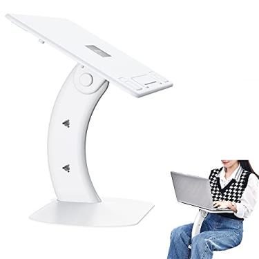 Imagem de SOARCHICK Suporte portátil para laptop, mesa de colo para laptop, ajustável, suporte para cama, sofá, assento de carro, bandeja dobrável, suporte ergonômico para notebook, presentes para pais,