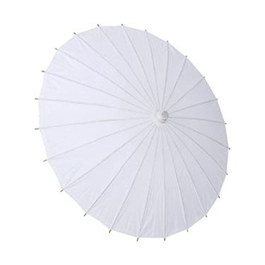 Imagem de guarda-sol de papel branco,Guarda-chuva de papel, guarda-chuva de papel oleado chinês, ótimo para casamento, casamento de damas de honra, lembrancinhas, sombra de verão, crianças diy(20cm)