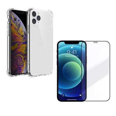 Imagem de Kit Capinha Anti Impacto + Película 3D Cobre Toda Tela Compatível iPhone 12 Pro Max
