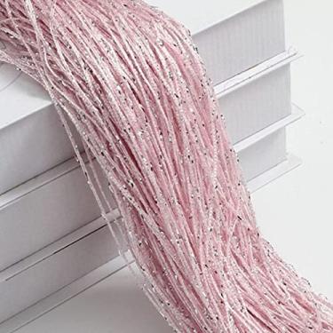 Imagem de 1x2m Cortina de Corda Brilhante Linha Borla Cortinas Janela Divisor de Porta Cortina para Casa Sala de Estar Café Decorações Interiores Valance, Cor 10,100cm x 200cm