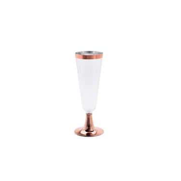 Imagem de Taça Champagne Linha Rose Premium Com 4 Silver Plastic