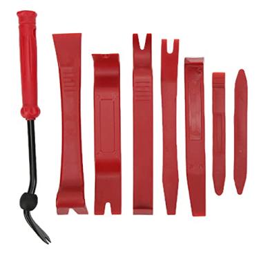 Imagem de Aramox Panel Remover, 8pcs Car Audio Disassembly Tool Set Panel Decoration Dashboard Removal Maintenance Repair Kit(Red)