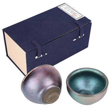 Imagem de Xícaras de chá, cerâmica feita à mão, artesanato feito à mão, canecas de porcelana de 170 ml, xícara de chá, conjunto de chá de porcelana para uso doméstico e no escritório, conjunto de chá de cerâmica para amantes de chá