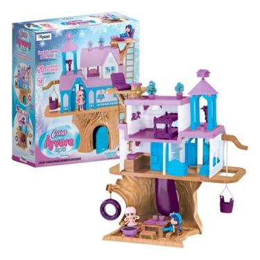 Casa Casinha Grande Da Polly Barbie + 28 Mini Móveis_b em Promoção