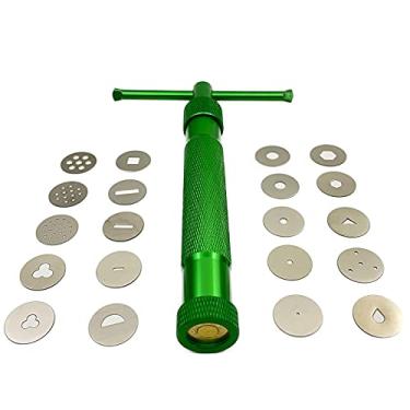 Imagem de TERMATH Clay Extruder Gun Fondant Extruder with 20 Tips Sugar Paste Extruder Cake Decor Tools