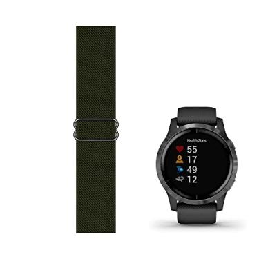 Imagem de C2D JOY Pulseira de nylon elástica ajustável com alça elástica compatível com Garmin Venu 2/2S e relógio vivoactive 4/4S, 22MM version