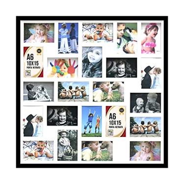 Imagem de Quadro Painel Multifotos C/vd 23 Fotos 10x15 Ideal Disjuntor (P&B)