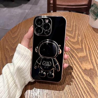 Imagem de Capa de telefone galvanizada para iPhone 11 12 13 14 Pro Max X XR XS 7 8 Plus Capa de silicone macio, preta, para iPhone 8