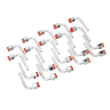 Imagem de Porca de cotovelo para encaixe de farpa, à prova de deformação, fácil de instalar, conector de tubo de ar condicionado, 20 peças de alumínio para carros (9,5 cm)
