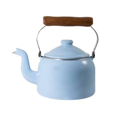Imagem de Chaleira Tradicional 16 Esmaltada Azul claro - 1800 ml - Ewel