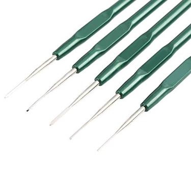 Imagem de Ferramenta de instalação de fiação, 5 peças de chicote de fiação de carro terminal soquete kit de ferramentas para remoção de pinos de desmontagem, 1,5 mm, 1,3 mm, 1,0 mm, 0,8 mm