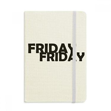 Imagem de Caderno elegante de personagens de sexta-feira oficial de tecido rígido diário clássico