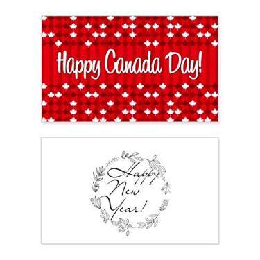Imagem de Cartão de felicitações Happy Canadian Day New Year Festival Bless Message Present