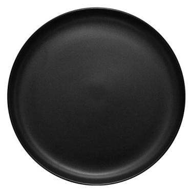 Imagem de JLXZHOME Pratos de cerâmica foscos, prato de pizza, café da manhã, pratos redondos criativos de cerâmica, 20 cm