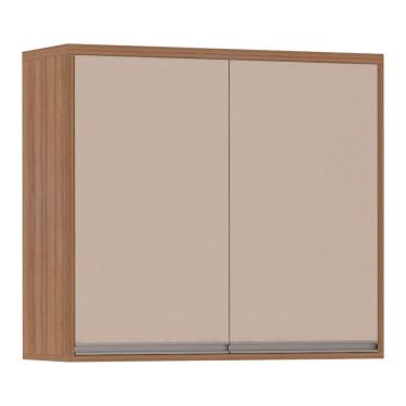 Imagem de Armário Aéreo 80 cm 2 Portas de abrir 1 Prateleira Lari Luciane Móveis