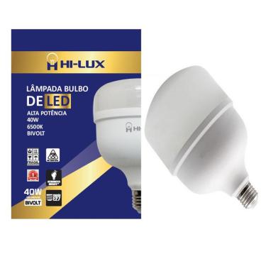 Imagem de Kit 10 Lampadas De Led Alta Pot 40W 6500K Branco Frio