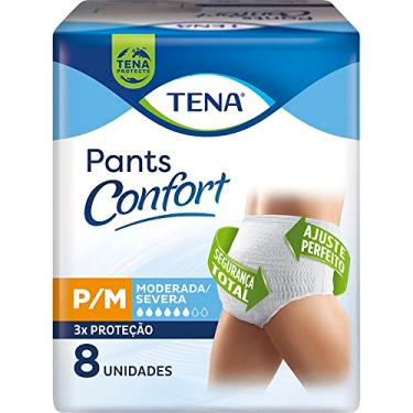 Imagem de Tena Pants Confort, Roupa Íntima para Incontinência Urinária, P/M - 8 unidades