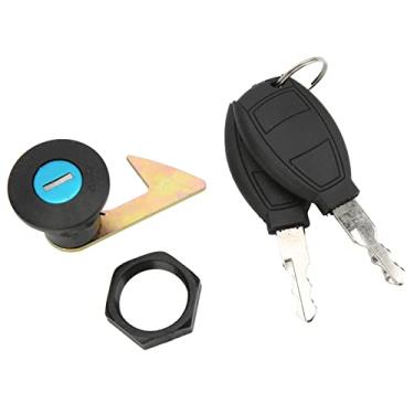 Imagem de Tranca traseira de porta-malas, conjunto universal de trava traseira e chaves de encaixe de scooter trava traseira para motocicletas elétricas porta-malas de armazenamento (#1)