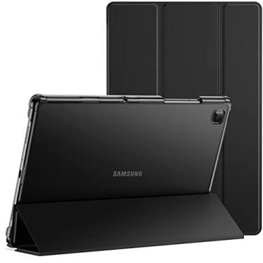 Imagem de JETech Capa para Samsung Galaxy Tab A7 10,4 Polegadas 2020 (SM-T500/T505/T507), NÃO para Tab A7 Lite, Fino Translúcido Traseira Trifold Folio Suporte Protetora Tablet Capa (Preto)