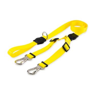 Imagem de Dog Trip Brasil Coleira Guia Dupla Para Cães Cachorro Adestramento Passeio Tamanho Porte Grande Médio Pequeno (M, Blip)