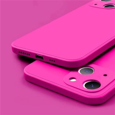 Imagem de Capa de telefone de silicone macio líquido para iPhone 14 11 12 13 Pro Mini XS XR Max 7 8 SE 2 X Plus Capa traseira quadrada à prova de choque, ZU, para iPhone XS Max