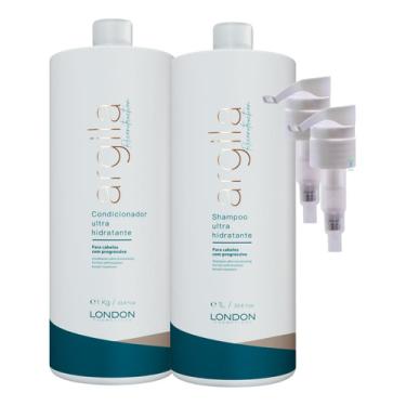 Imagem de Kit London Argila Reconstruction Shampoo + Condicionador 1l