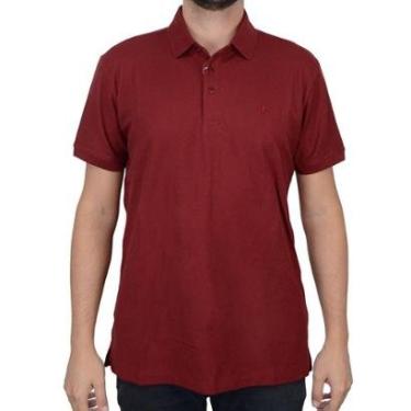 Imagem de Camisa Masculina Dudalina Polo Pima Essentials Vinho - 77012-Masculino