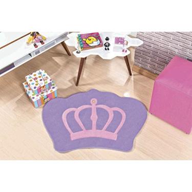 Imagem de Tapete Formato Big Coroa Lilás